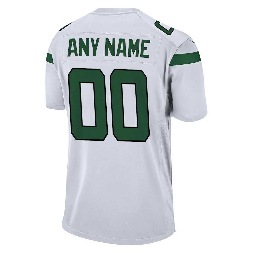 New York Jets Custom Game Jersey - White