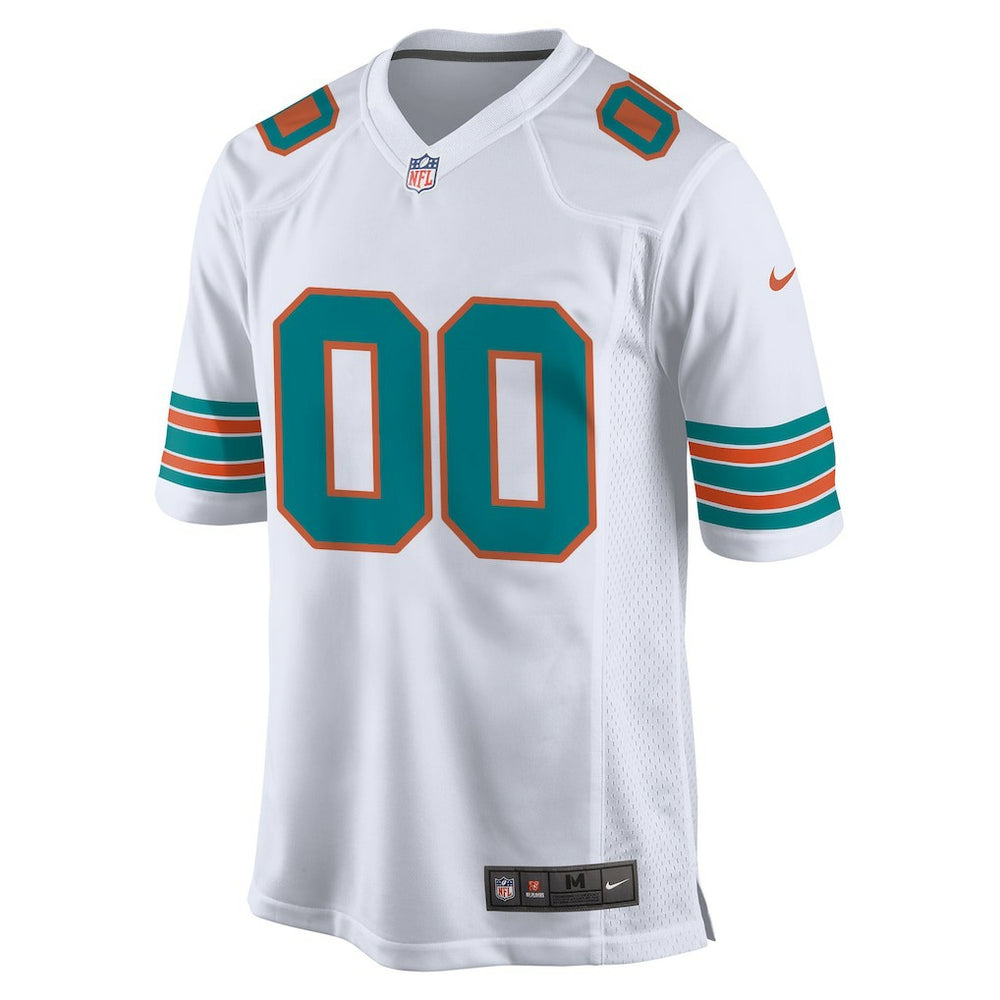Miami Dolphins Alternate Custom Game Jersey - White