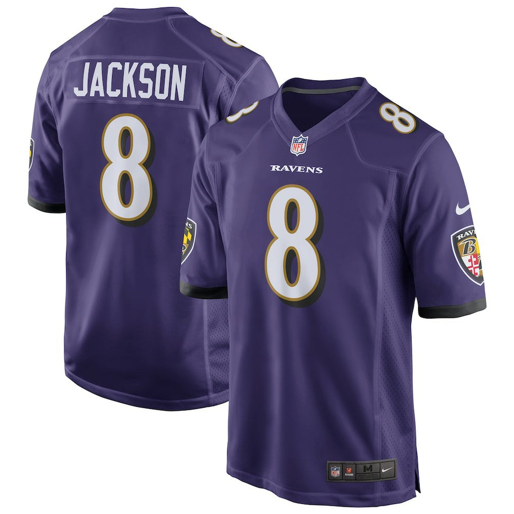 Lamar Jackson Baltimore Ravens Game Jersey - Purple