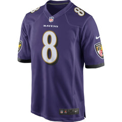 Lamar Jackson Baltimore Ravens Game Jersey - Purple