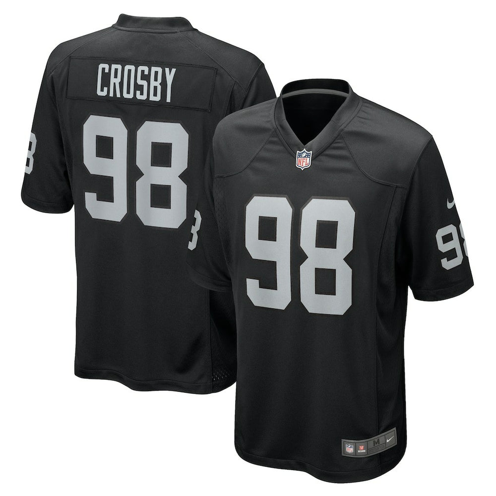 Maxx Crosby Las Vegas Raiders Game Jersey - Black