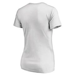 Carolina Hurricanes Women's Floral Arched V-Neck T-Shirt White