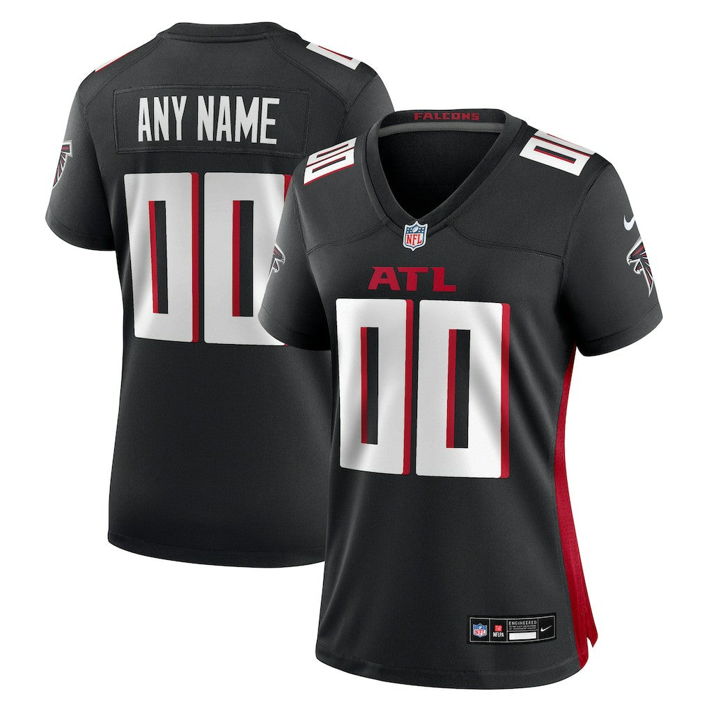 Atlanta Falcons Women's Custom Game Jersey - Black