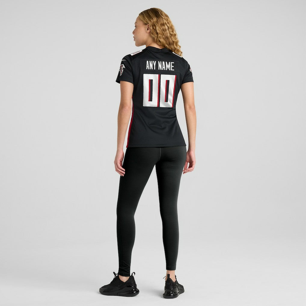 Atlanta Falcons Women's Custom Game Jersey - Black