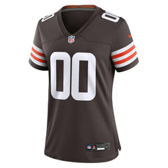 Cleveland Browns Women's Custom Game Jersey - Brown