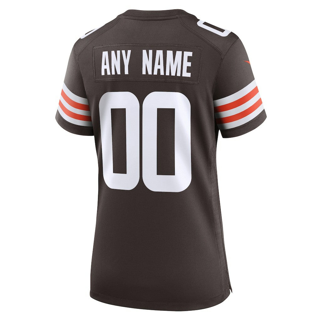 Cleveland Browns Women's Custom Game Jersey - Brown