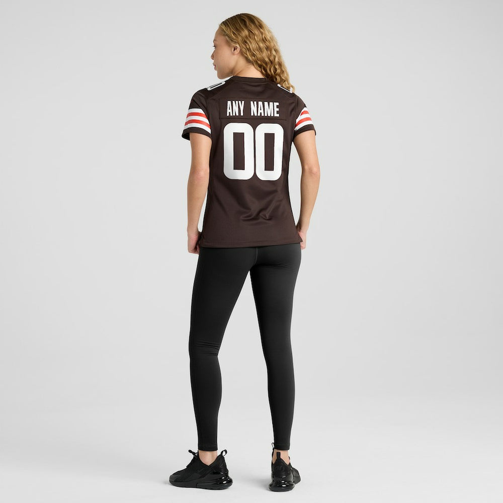 Cleveland Browns Women's Custom Game Jersey - Brown