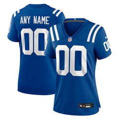 Indianapolis Colts Women's Custom Game Jersey - Royal