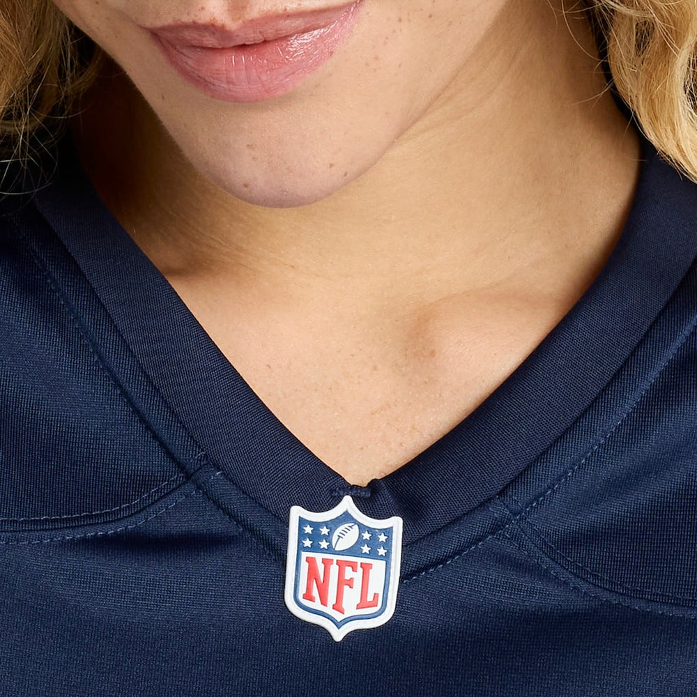 New England Patriots Women's Custom Game Jersey - Navy