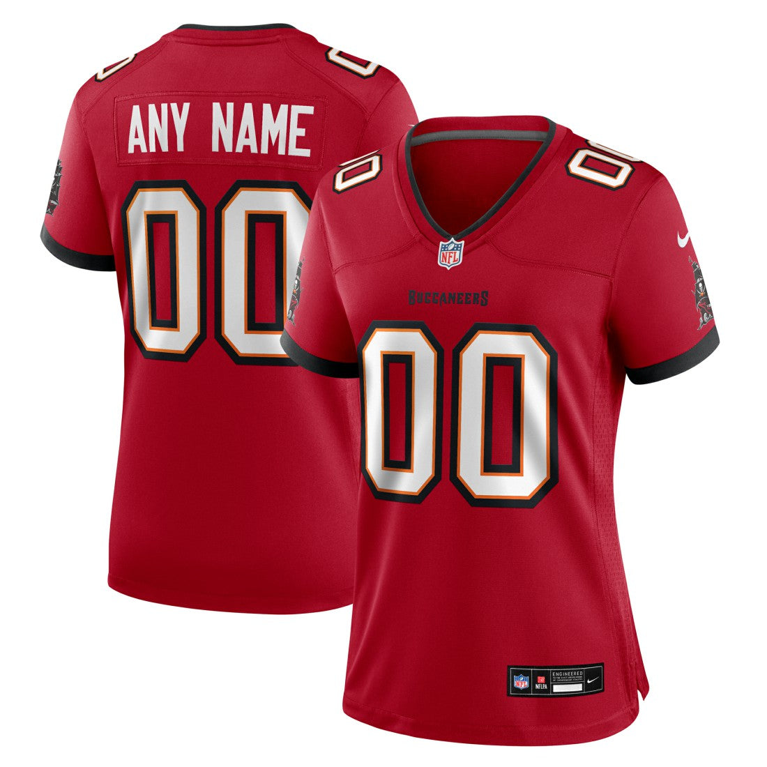 Tampa Bay Buccaneers Women's Custom Game Jersey - Red