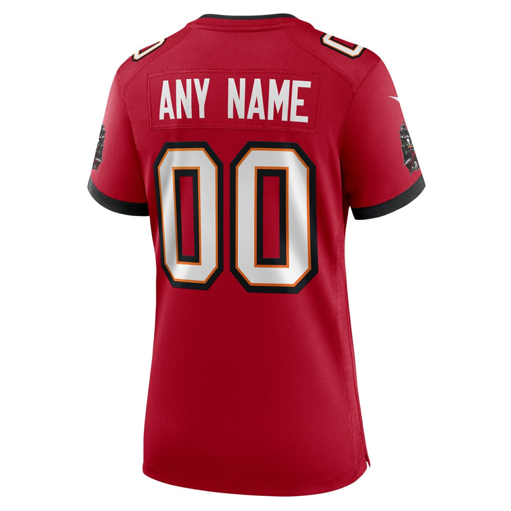 Tampa Bay Buccaneers Women's Custom Game Jersey - Red