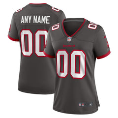 Tampa Bay Buccaneers Women's Alternate Custom Game Jersey - Pewter