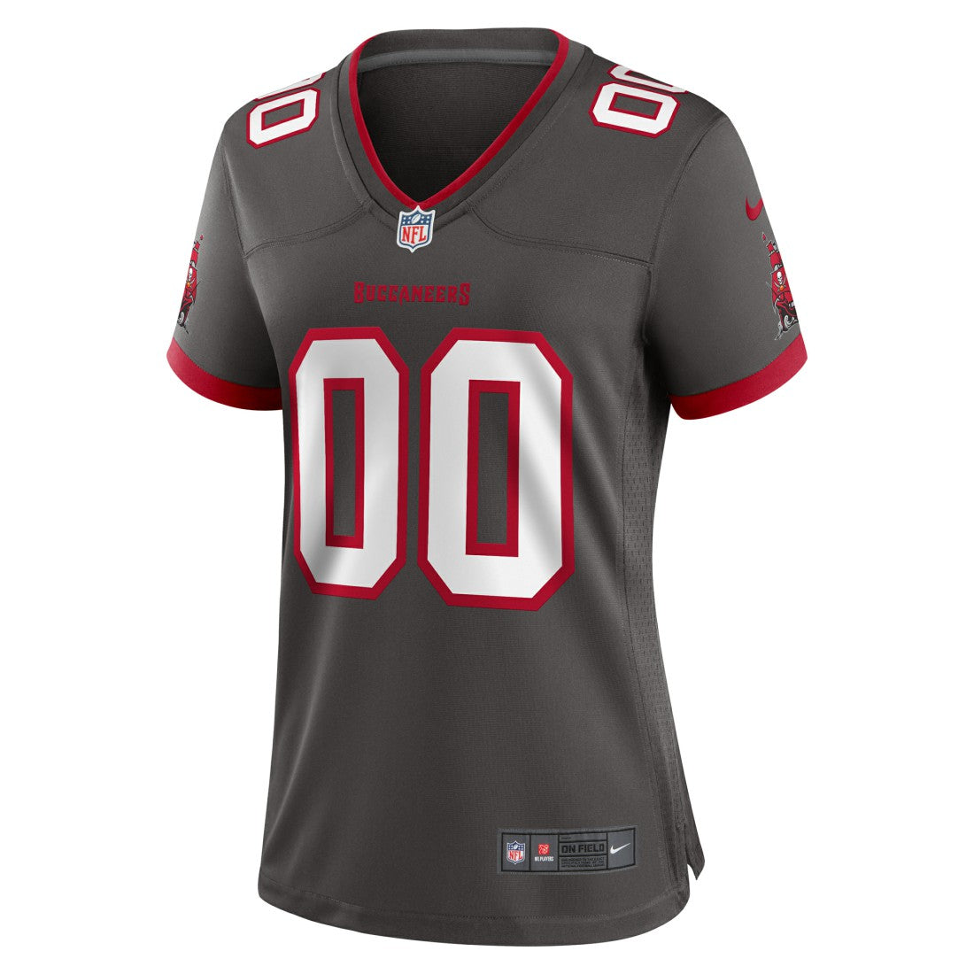 Tampa Bay Buccaneers Women's Alternate Custom Game Jersey - Pewter
