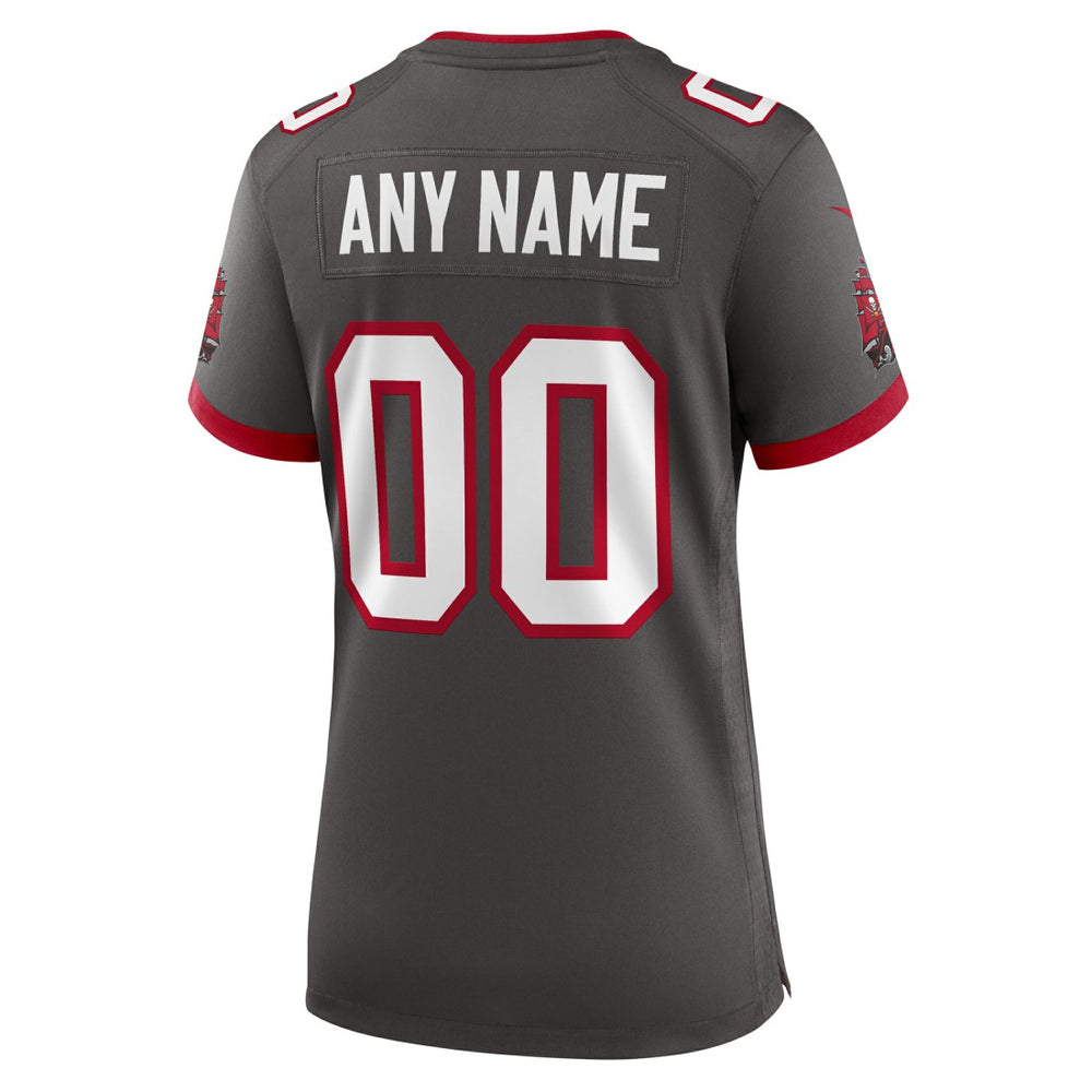 Tampa Bay Buccaneers Women's Alternate Custom Game Jersey - Pewter