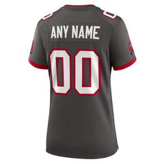 Tampa Bay Buccaneers Women's Alternate Custom Game Jersey - Pewter