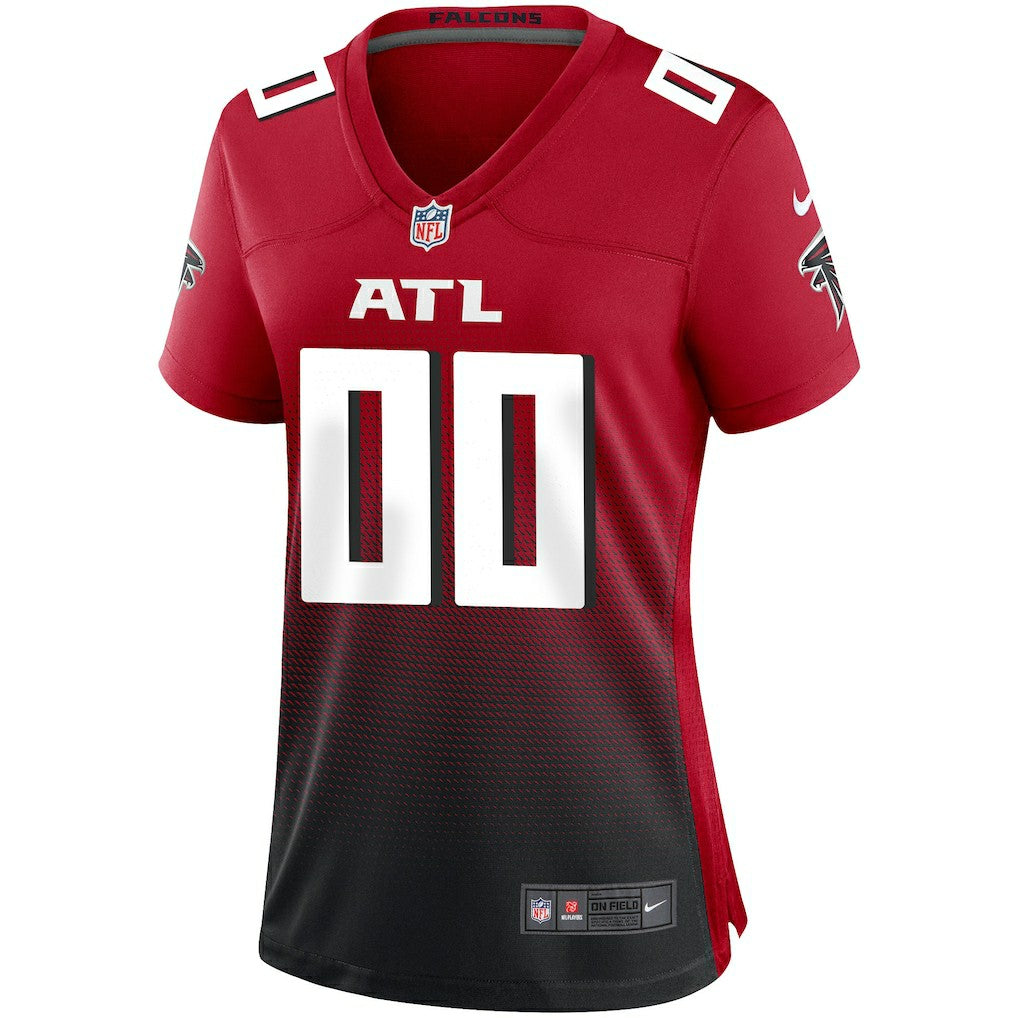 Atlanta Falcons Women's Alternate Custom Game Jersey - Red