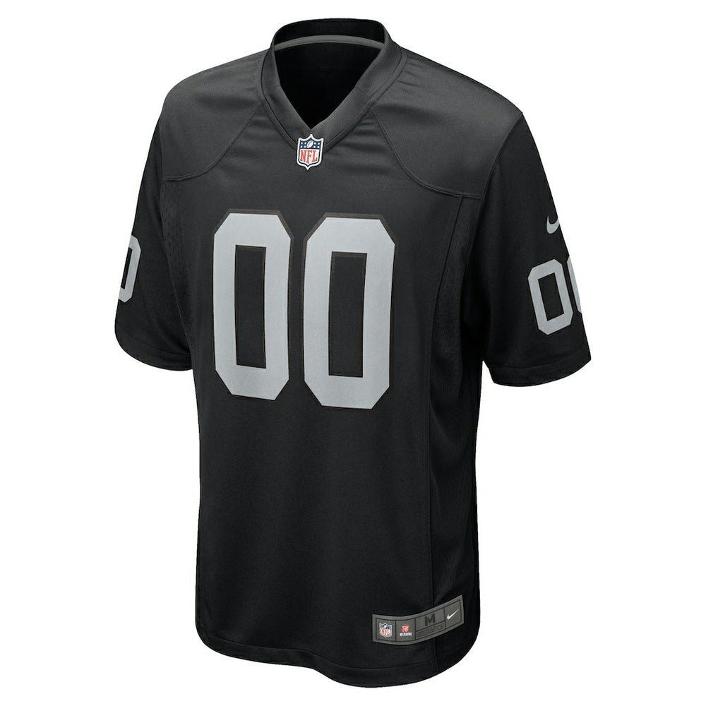 Las Vegas Raiders Youth Custom Game Jersey - Black