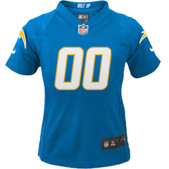 Los Angeles Chargers Youth Custom Game Jersey - Powder Blue