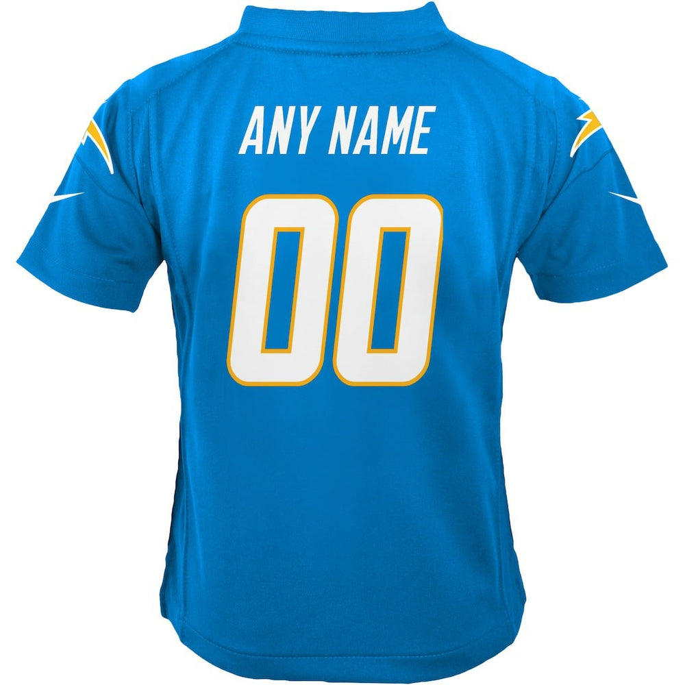 Los Angeles Chargers Youth Custom Game Jersey - Powder Blue