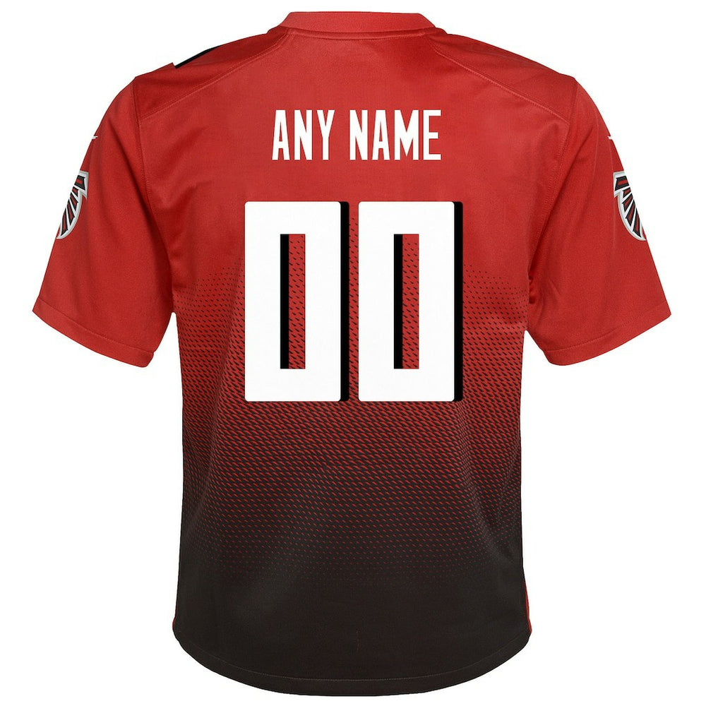 Atlanta Falcons Youth Alternate Custom Game Jersey - Red