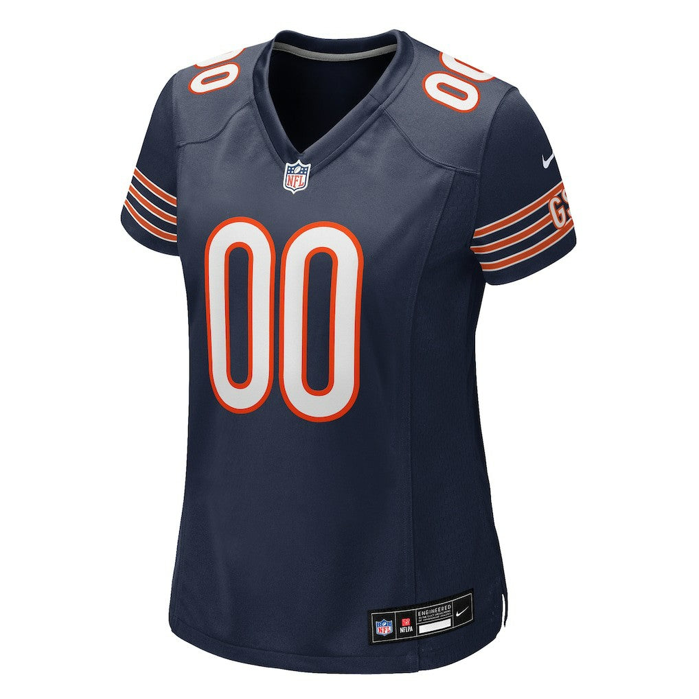 Chicago Bears Women's Custom Game Jersey - Navy