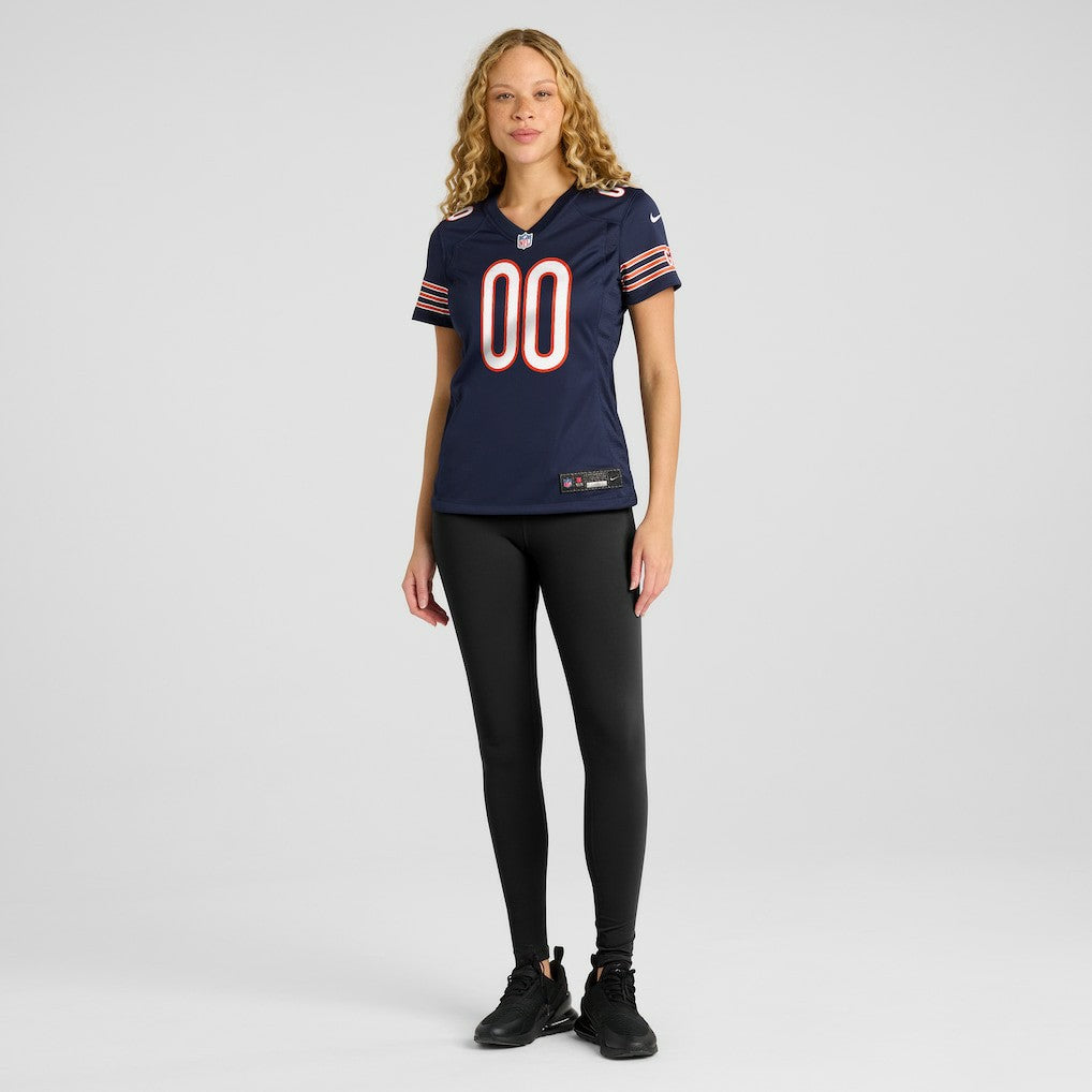 Chicago Bears Women's Custom Game Jersey - Navy