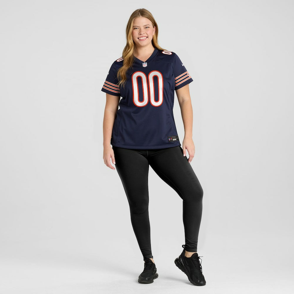 Chicago Bears Women's Custom Game Jersey - Navy