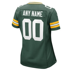 Green Bay Packers Women's Custom Game Jersey - Green