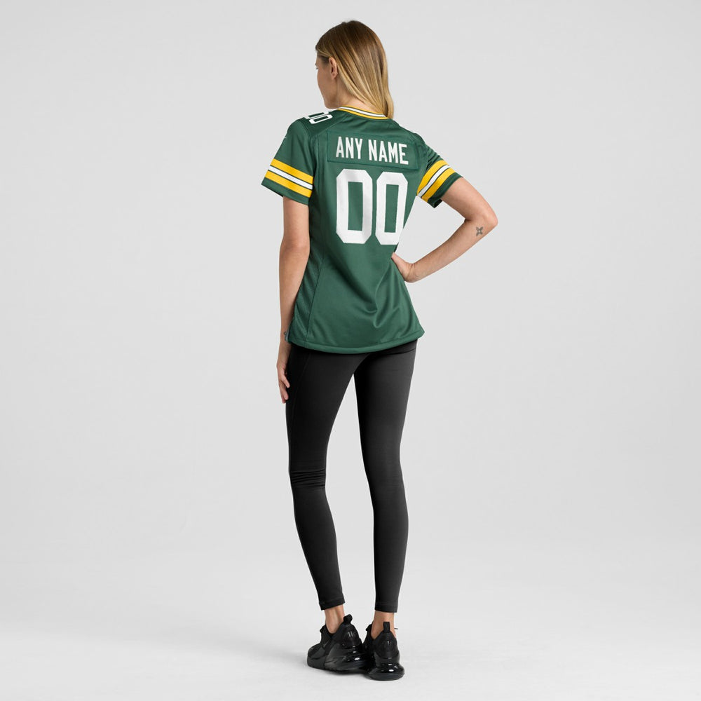 Green Bay Packers Women's Custom Game Jersey - Green