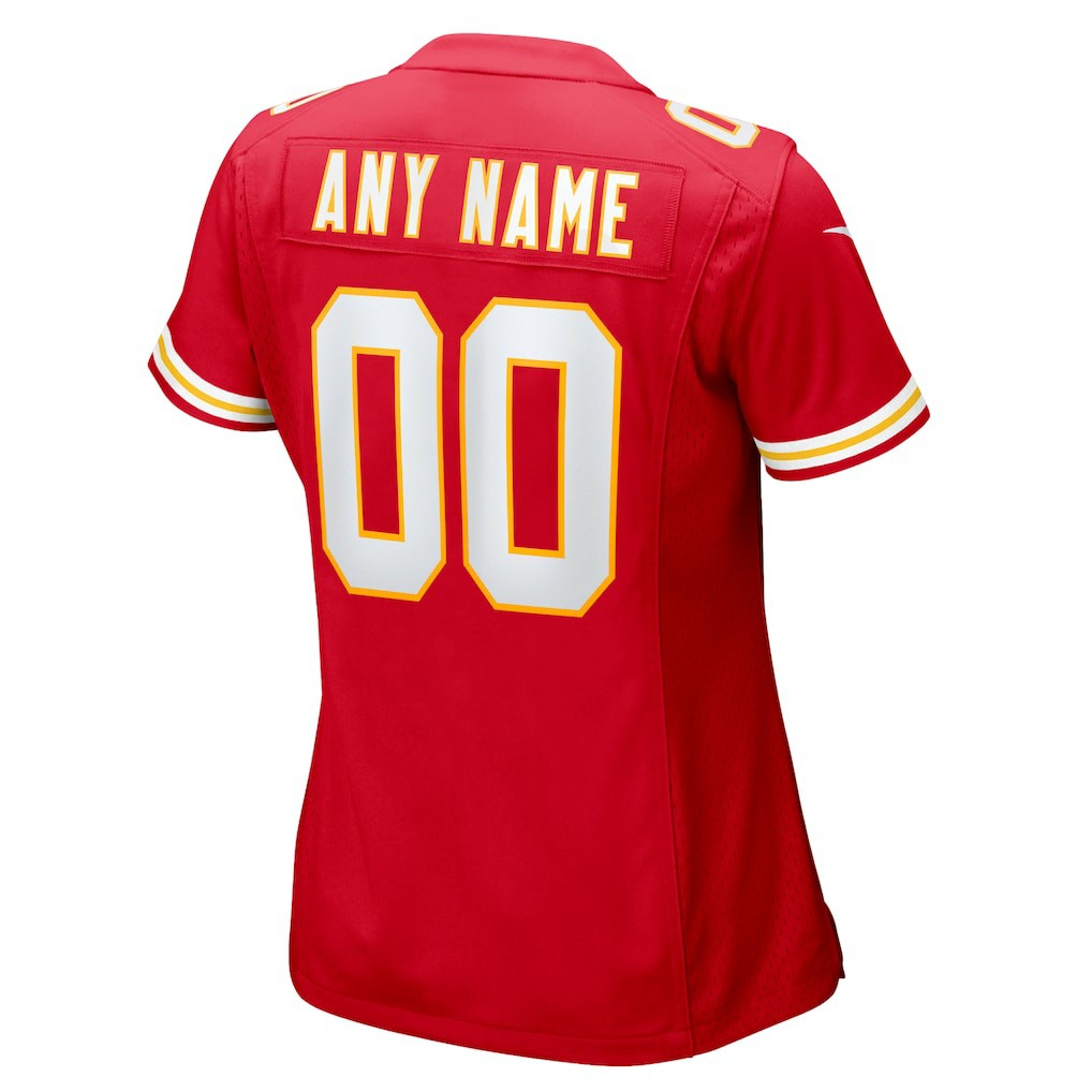 Kansas City Chiefs Women's Custom Game Jersey - Red