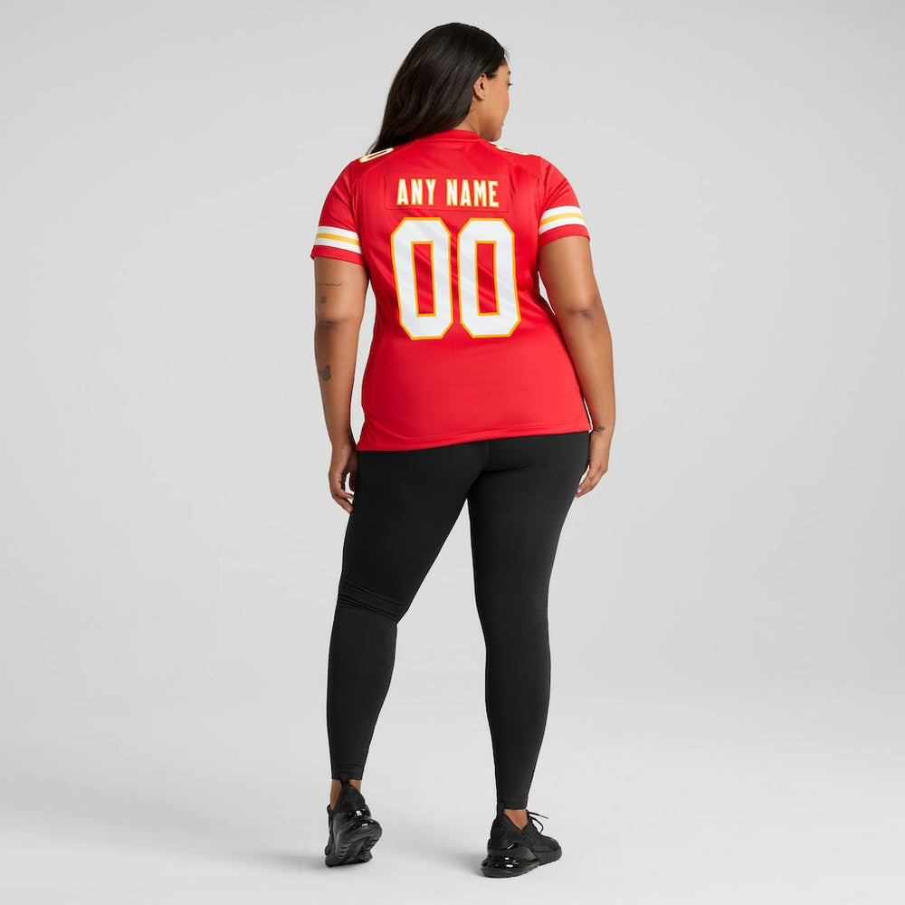 Kansas City Chiefs Women's Custom Game Jersey - Red
