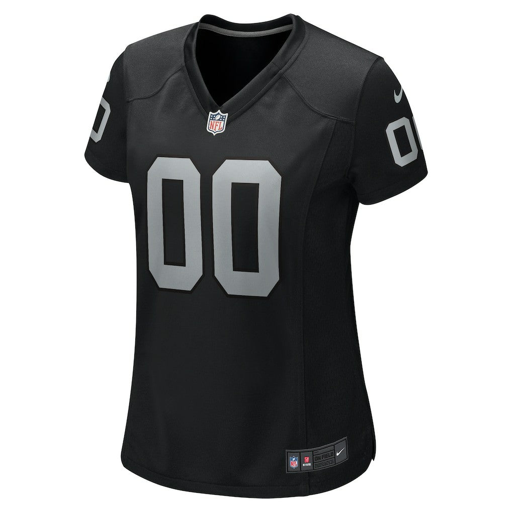 Las Vegas Raiders Women's Custom Game Jersey - Black