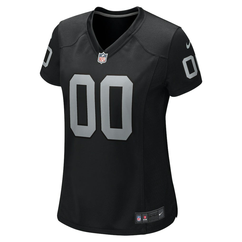 Las Vegas Raiders Women's Custom Game Jersey - Black