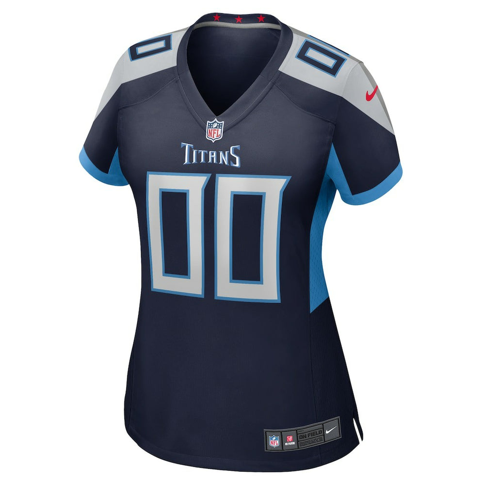 Tennessee Titans Women's Custom Game Jersey - Navy