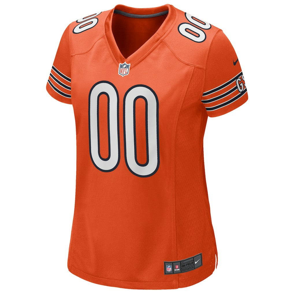 Chicago Bears Women's Alternate Custom Game Jersey - Orange