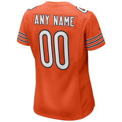 Chicago Bears Women's Alternate Custom Game Jersey - Orange