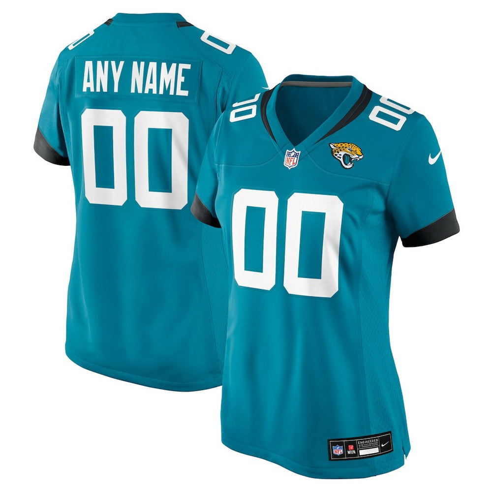 Jacksonville Jaguars Women's Custom Team Jersey - Teal