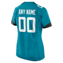 Jacksonville Jaguars Women's Custom Team Jersey - Teal