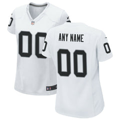Las Vegas Raiders Women's Custom Game Jersey - White