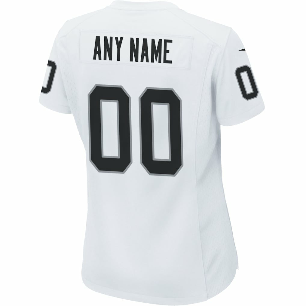 Las Vegas Raiders Women's Custom Game Jersey - White