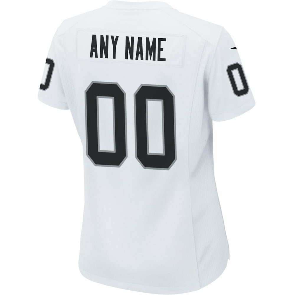 Las Vegas Raiders Women's Custom Game Jersey - White