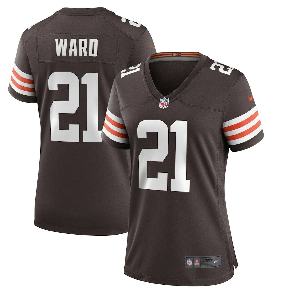 Denzel Ward Cleveland Browns Women's Player Game Jersey - Brown