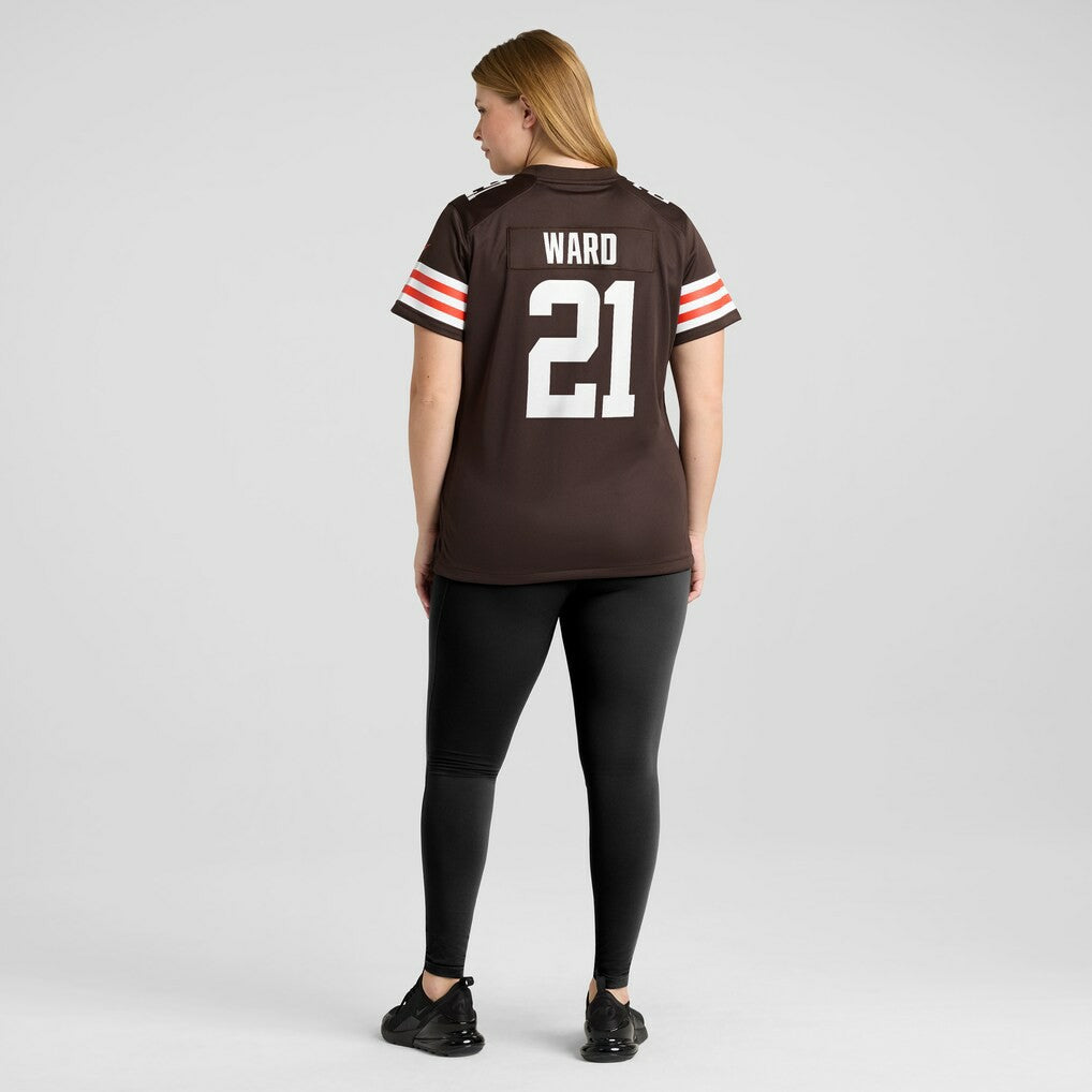 Denzel Ward Cleveland Browns Women's Player Game Jersey - Brown