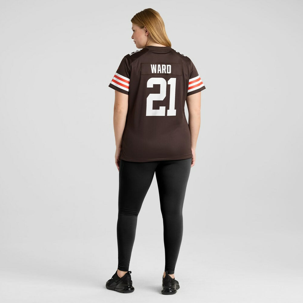 Denzel Ward Cleveland Browns Women's Player Game Jersey - Brown