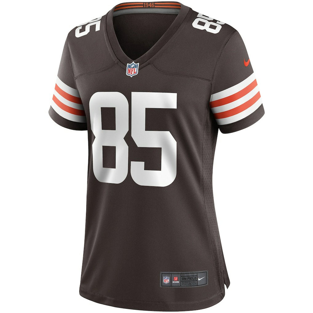 David Njoku Cleveland Browns Women's Player Game Jersey - Brown