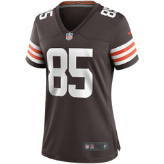 David Njoku Cleveland Browns Women's Player Game Jersey - Brown