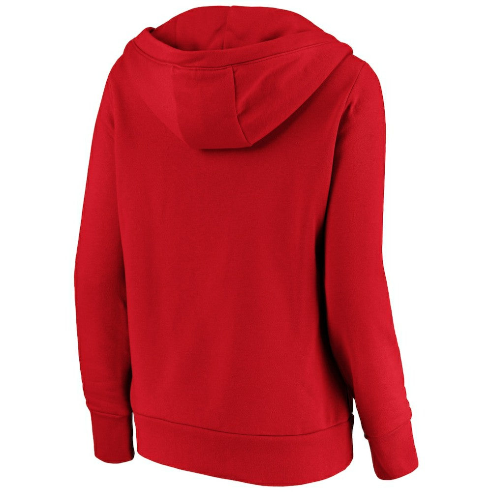 St. Louis Cardinals Women's Core High Class Crossover Pullover Hoodie Red