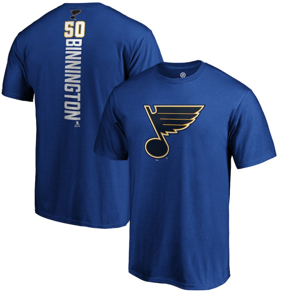 Jordan Binnington St. Louis Blues Playmaker T-Shirt Royal