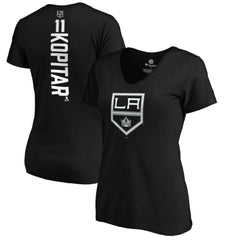 Anze Kopitar Los Angeles Kings Women's Playmaker V-Neck T-Shirt Black