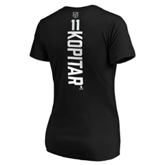 Anze Kopitar Los Angeles Kings Women's Playmaker V-Neck T-Shirt Black